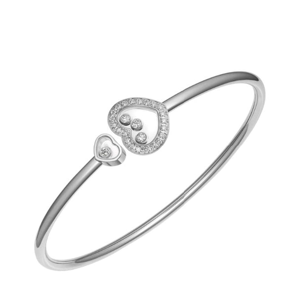 Happy Diamonds Icons Bangle, White Gold, Diamonds